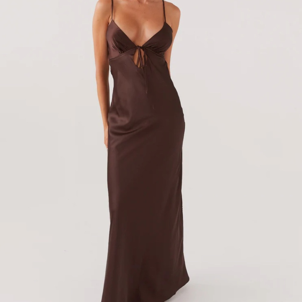 pepper mayo Brown Maxi Dress